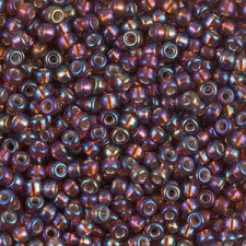 Miyuki rocailles Perlen 8/0 - Silverlined dark topaz ab 8-1005